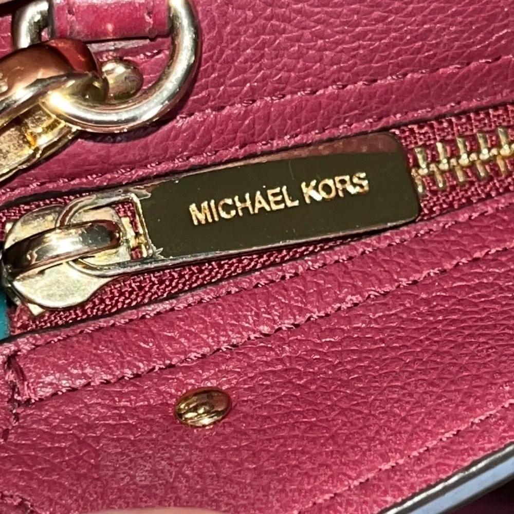 Michael Kors Hayes large leather satchel crossbody